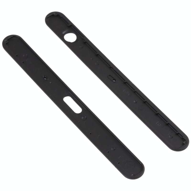 1 Pair Upper and Lower Part Sidebar For Sony Xperia XZ1(Black)