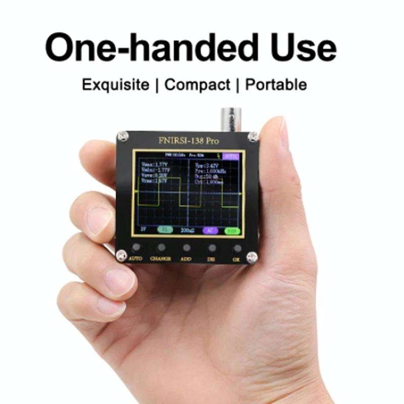 FNIRSI Handheld Small Teaching Maintenance Digital Oscilloscope, Specification: Standard Without ...