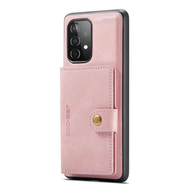 For Samsung Galaxy A33 5G JEEHOOD Retro Magnetic Detachable Phone Case with Wallet & Card Slot & ...