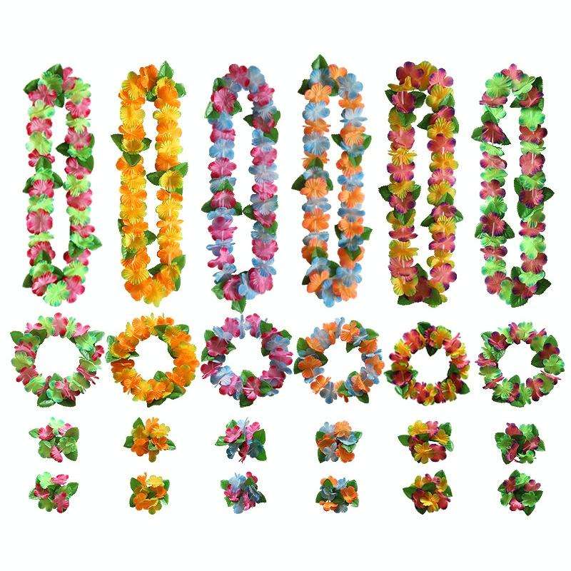5 PCS CK-053 12-Color Petal Party Decoration Hawaiian Wreath(5)