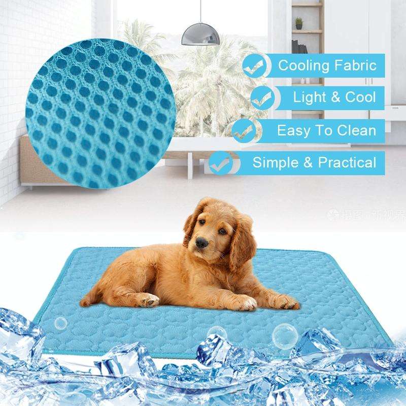 SFB104 Summer Cooling Mats Blanket Ice Pet Dog Cat Bed Mats, Size:63x50cm(Pink)