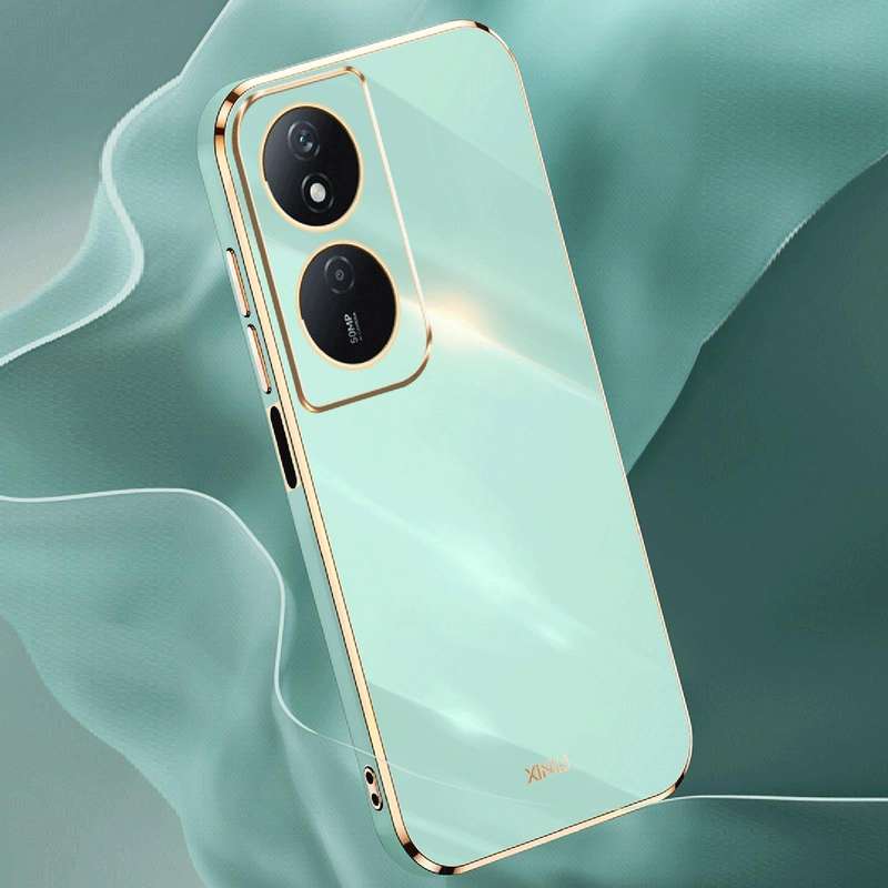 For Honor Play 50 Plus 5G XINLI Straight Edge 6D Electroplate TPU Phone Case(Black)