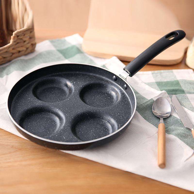 Multifunction Nonstick Frying Pan Aluminium Alloy 4 Units Cookware Fry Egg Pan Pancake Steak Pan ...