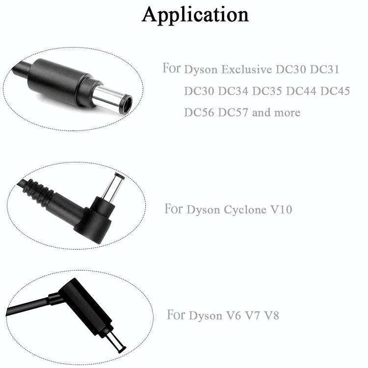 Charging Adapter Charger Power Adapter Suitable for Dyson Vacuum Cleaner, Plug Standard:AU Plug