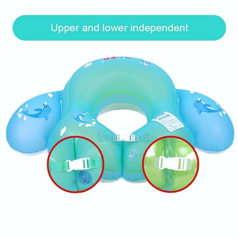 PVC Baby Inflatable Underarm Swim Ring with Side Flaps, Color:XL