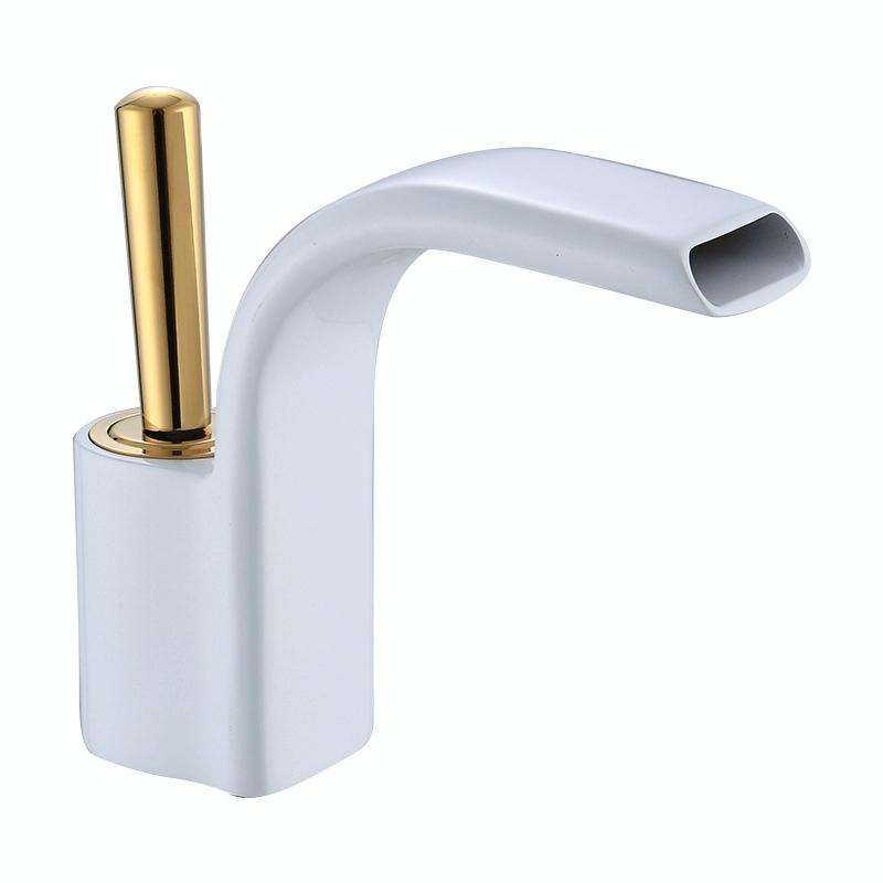 Bathroom All Copper Basin Hot And Cold Water Faucet, Specification: Platinum