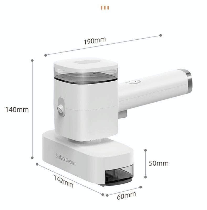 12W Multi-functional Wireless Handheld Cleaner Window Scraping(White)