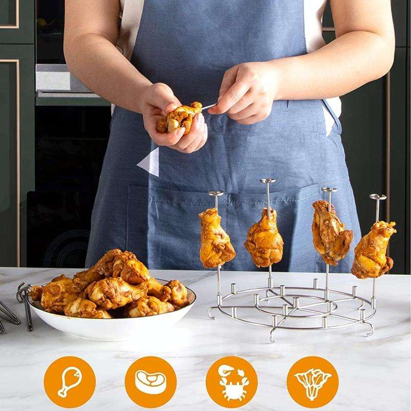 8QT Skewer Stand Grill Dehydrator Rack Air Fryer Accessories