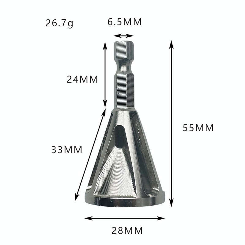 Stainless Steel Deburring External Chamfer Tool High Strength Hardness Drill Bit Remove Burr Hexa...
