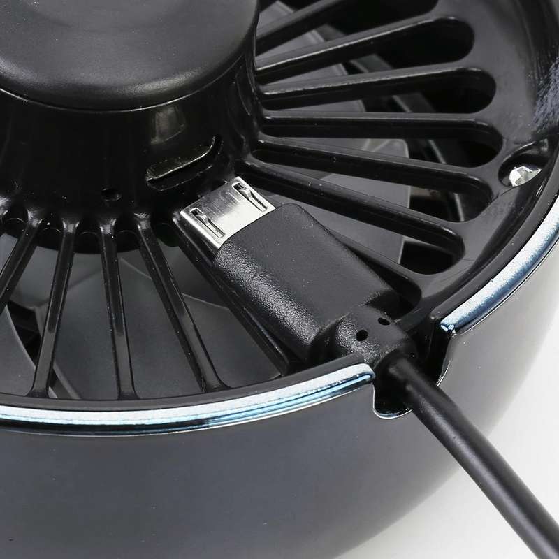 Multi-function Portable Car Air Outlet Sucker Electric Cooling Fan(Black)