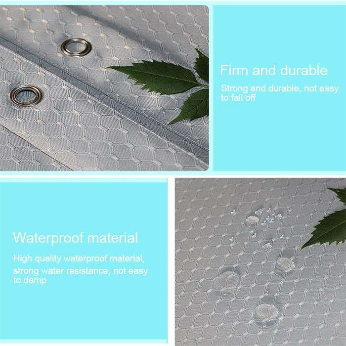 Thickening Waterproof And Mildew Curtain Honeycomb Texture Polyester Cloth Shower Curtain Bathroo...
