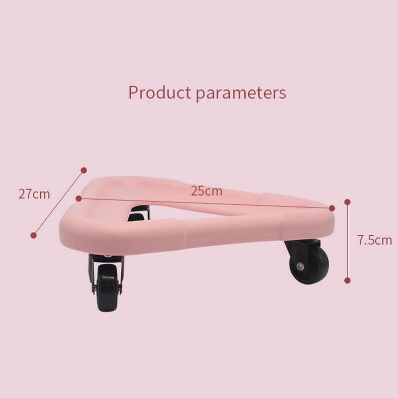 3 Wheel Abdominal Muscle Discs Slimming Device Core Strength Exercise Rollers(Pink)
