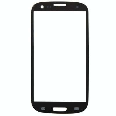 For Samsung Galaxy SIII / i9300 10pcs Front Screen Outer Glass Lens (Blue)