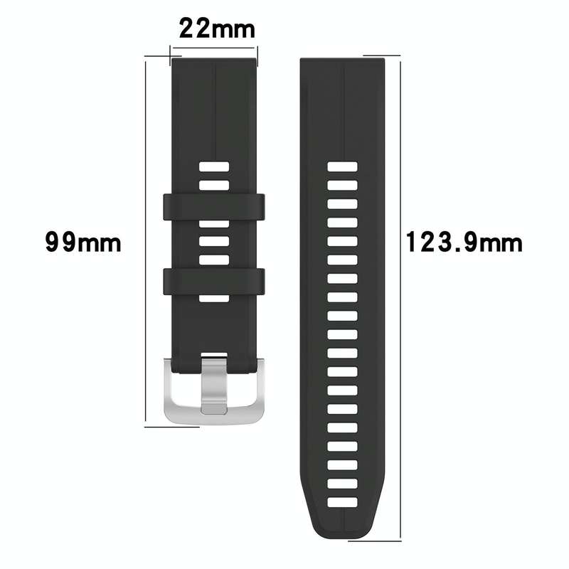 For Garmin Forerunner 955 / 255 / 745 22mm Silicone Watch Band(Dark Blue)