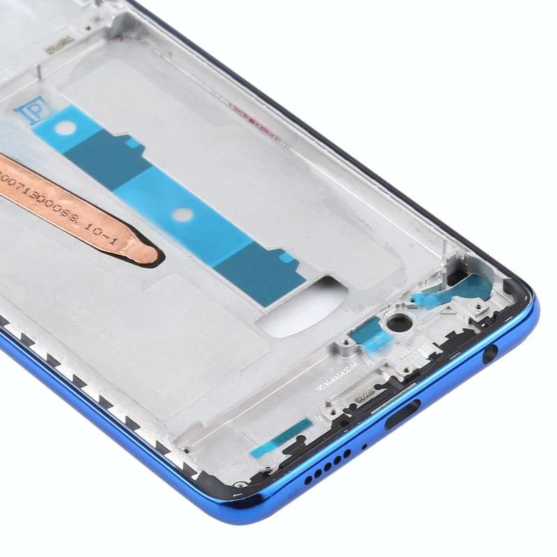 Front Housing LCD Frame Bezel Plate for Xiaomi Poco X3 / Poco X3 NFC M2007J20CG / M2007J20CT(Blue)