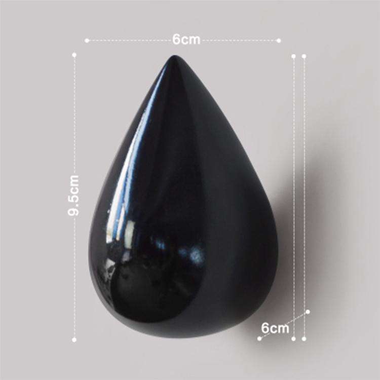 Creative Water Droplets Wall Hooks Home Decoration Resin Mural 3D Coat Hook Single Hooks Wall Han...