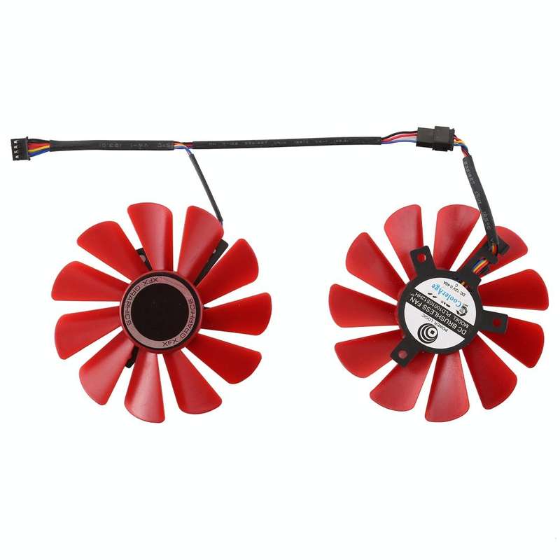 FDC10U12S9-C 0.45amp 4 Pin Graphics Video Card Cooling Fans for XFX RX 560D RX 570 RX 580 RX Vega...