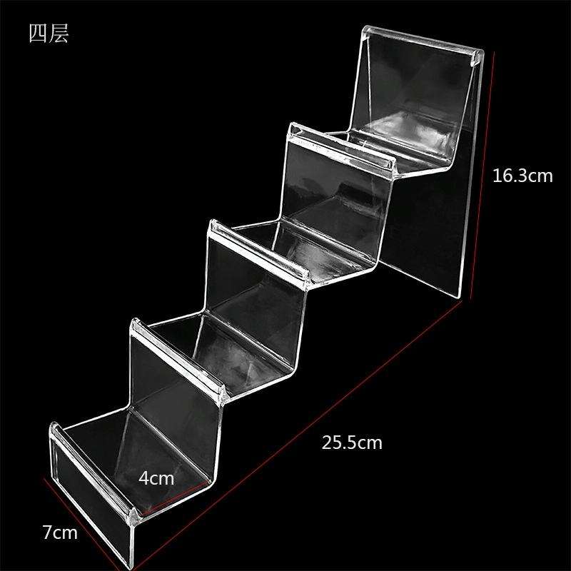10 PCS Thickened Transparent Wallet Holder Plastic Phone Mask Display Stand Counter Display Stand...