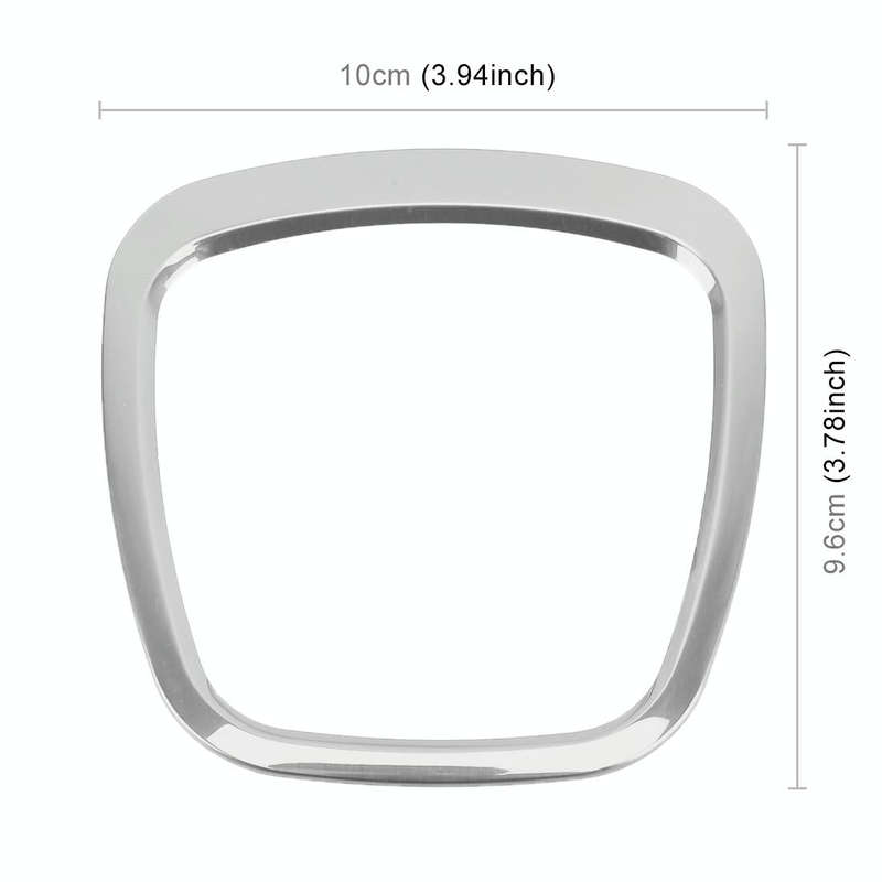 Car Auto Steering Wheel Decorative Ring Cover Trim Sticker Decoration for Audi(Silver)