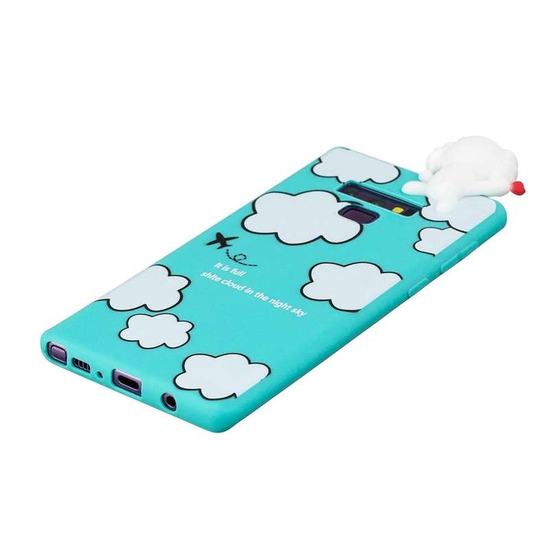 For Galaxy Note 9 Shockproof Cartoon TPU Protective Case(Clouds)