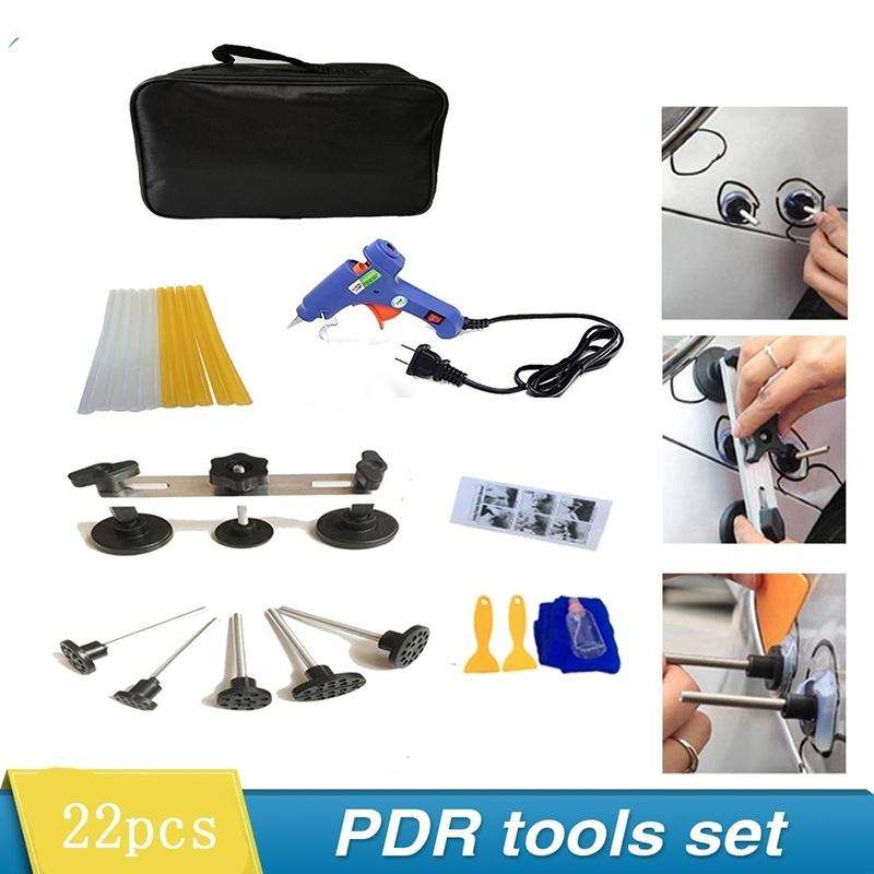 22 in 1 Auto Car Body Dent Repair Tools Pulling Bridge Dent Removal Lifter Puller, with 20W Glue ...