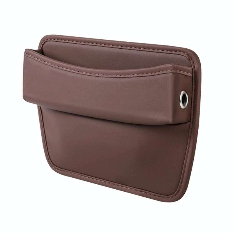 Car Gap Storage Box Seat Decoration Seat Filler Organizer(Brown)