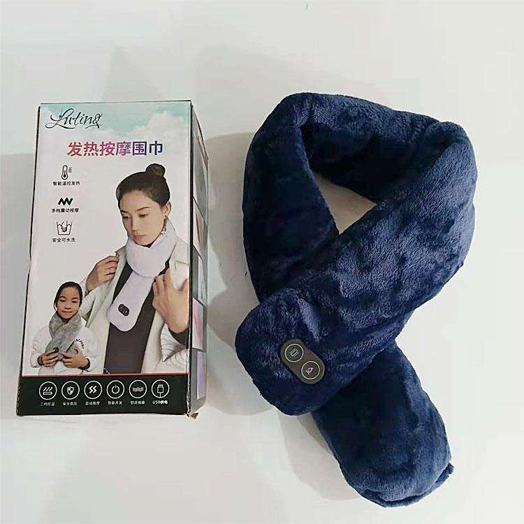 USB Charging Heating Massage Scarf Warmth Neck(Lavender)