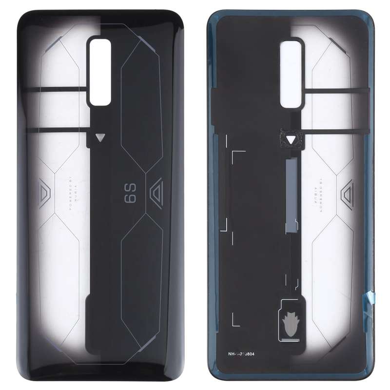 Battery Glass Back Cover for ZTE Nubia Red Magic 6S(Transparent Black)
