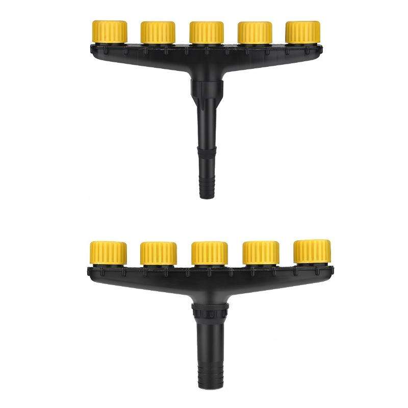 DKSSQ Gardening Watering Sprinkler Nozzle, Specification: 5 Head with 1.5 inch Interface