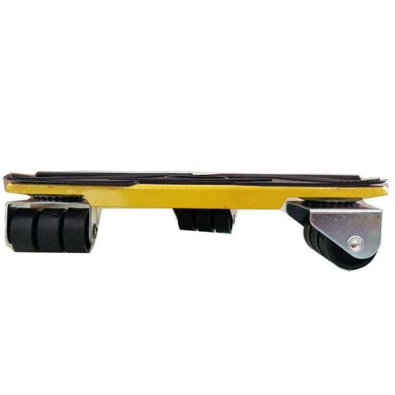 5 in 1 Triangle Iron Movers Home Trolly Heavy Furniture Moving to Save Effort(Yellow)
