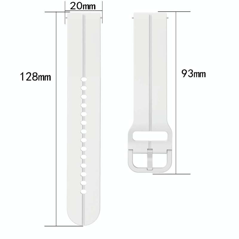 For Garmin Venu 20mm Loop Silicone Watch Band(Black)