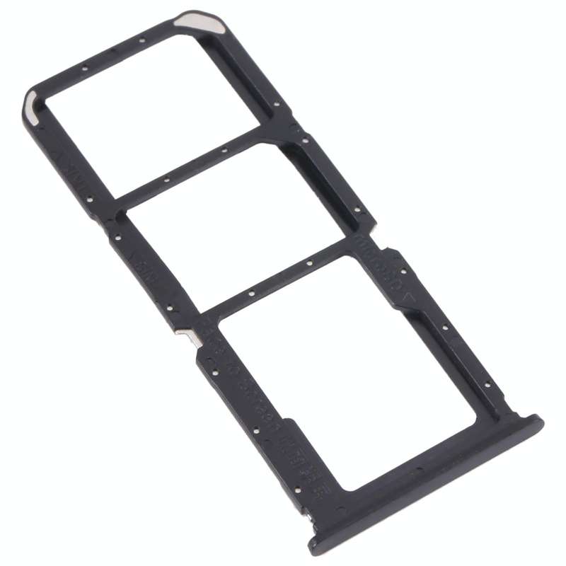 For OPPO A95 4G/Reno6 Lite  SIM Card Tray + SIM Card Tray + Micro SD Card Tray (Black)