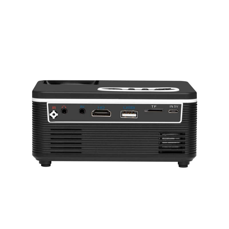 S361 80 lumens 320 x 240 Pixel Portable Mini Projector, Support 1080P, US Plug(Black)