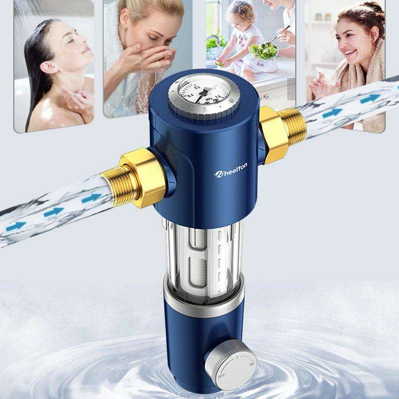 WHEELTON WHT-P0038 Home Whole House High Flow Pre-filter Automatic Rotating Central Water Purifier