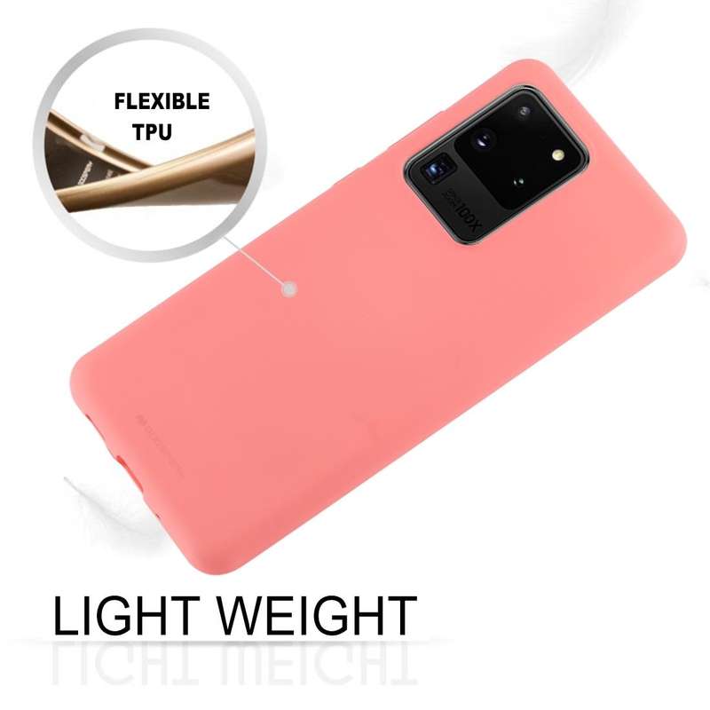 GOOSPERY SOFT FEELING Liquid TPU Drop-proof Soft Case for Galaxy S20 Ultra (Dark Blue)