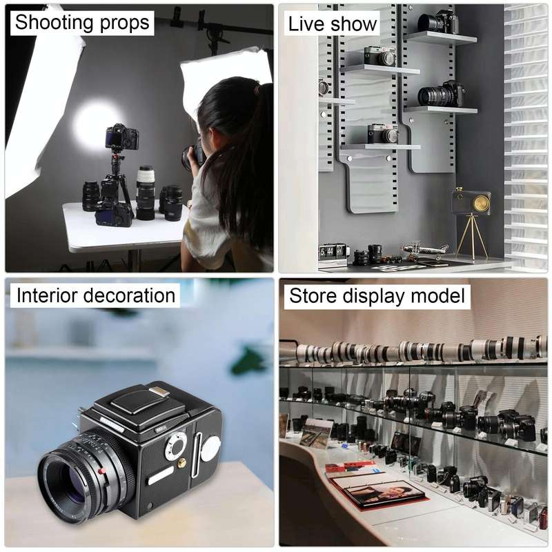 For Hasselblad 503CW Non-Working Fake Dummy Camera Model Photo Studio Props(Black Silver)