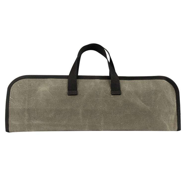 Chef Knife Storage Bag Canvas Knife Handbag(Army Green)