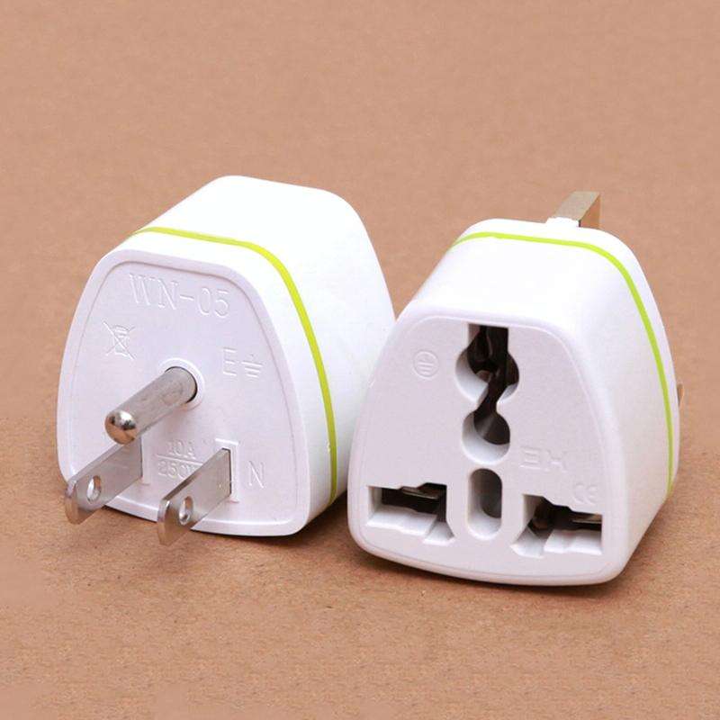 Pure Copper US Plug Mexico Adapter (White)