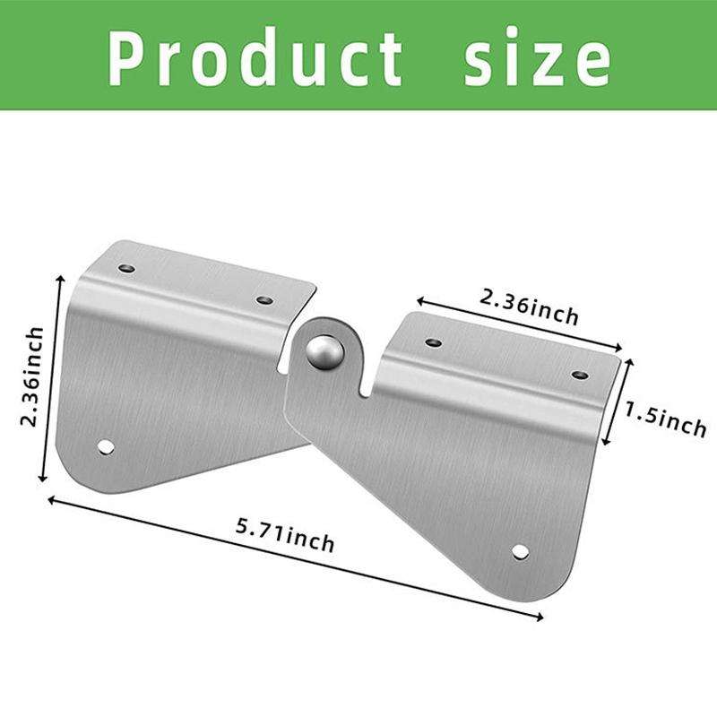 2pcs Gutter Extension Hinge Downspout Extension Flip-Up Hinge For Rectangle Or Square Downspout