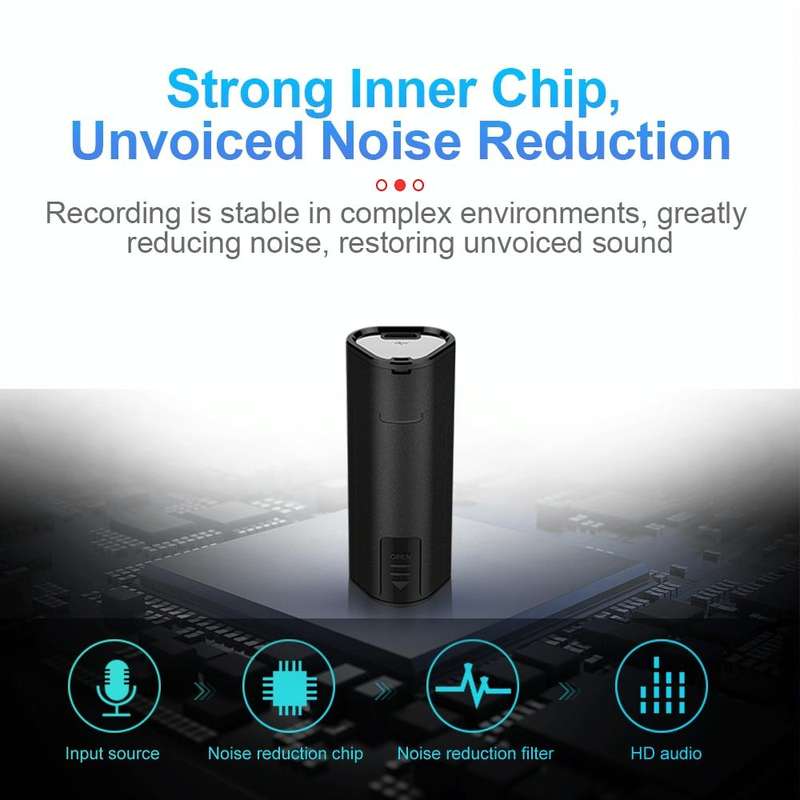 Q51 Intelligent HD Noise Reduction Remote Voice Control Recorder, Capacity:4GB(Black)