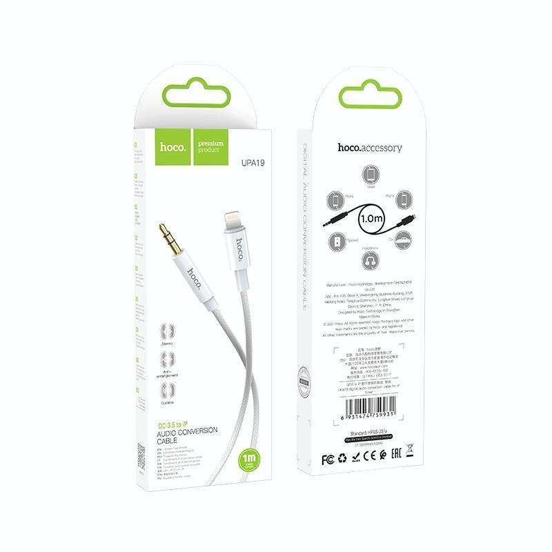 hoco UPA19 8 Pin Digital Audio Conversion Cable, Length: 1m(Black)