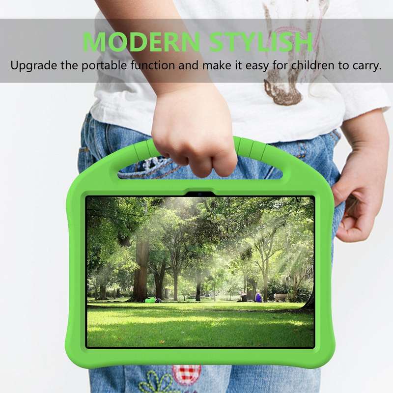 For Blackview Tab 8 WiFi 10.1 2023 EVA Shockproof Tablet Case with Holder(Green)
