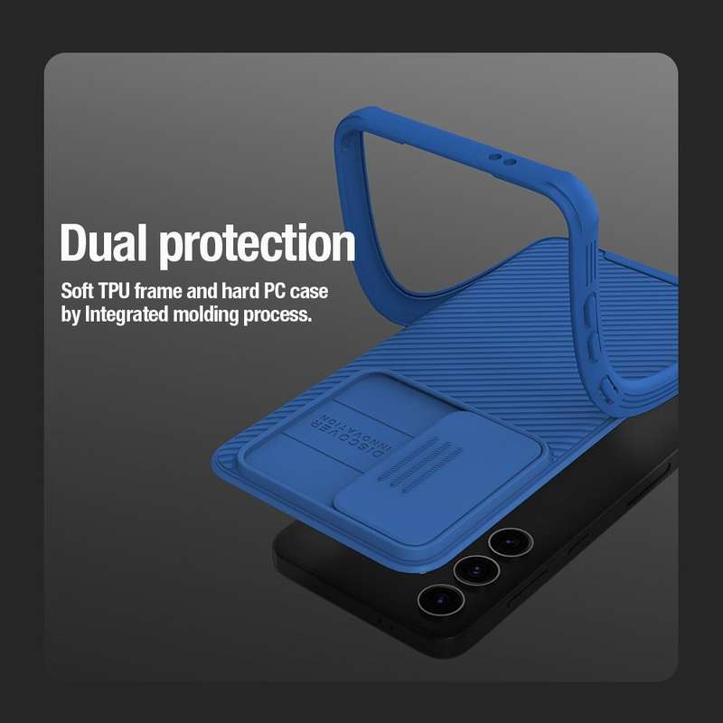 For Samsung Galaxy S24 5G NILLKIN Black Mirror Pro Series Camshield PC Phone Case(Black)