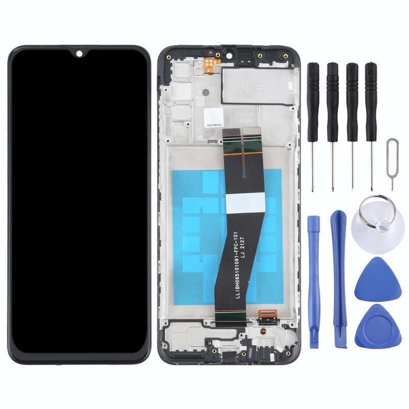 OEM LCD Screen for Samsung Galaxy M02s (NF Version) Digitizer Full Assembly With Frame