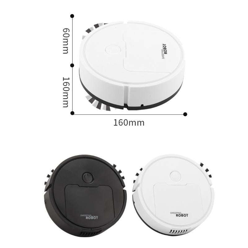 3 in 1 Mini Vacuum Cleaner Intelligent Sweeping Robot(Black)