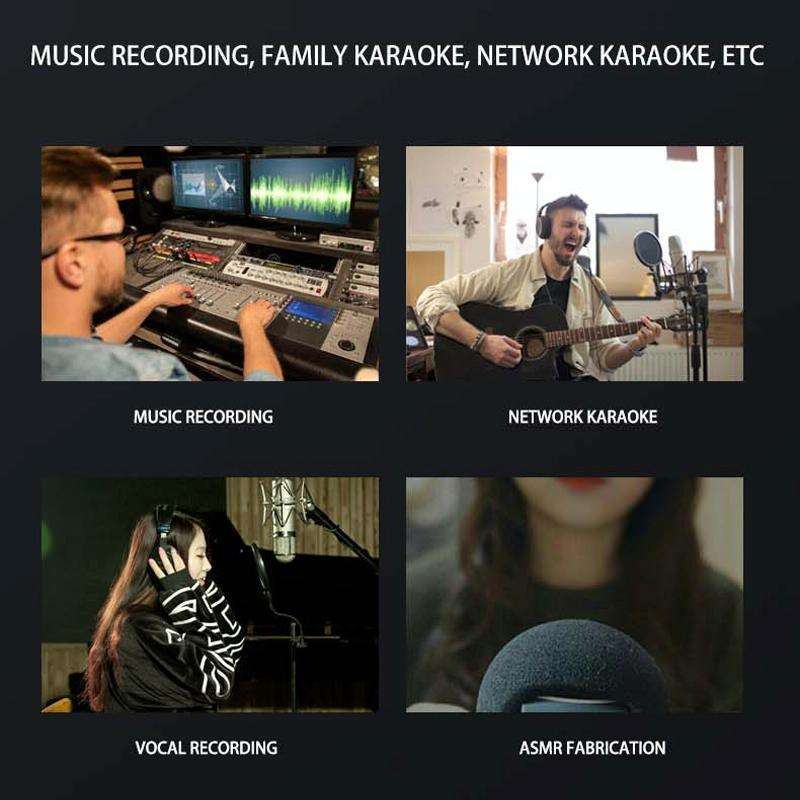 TEYUN Q-12 Computer Recording Sound Card USB Drive-free Recording Arranger(Black)