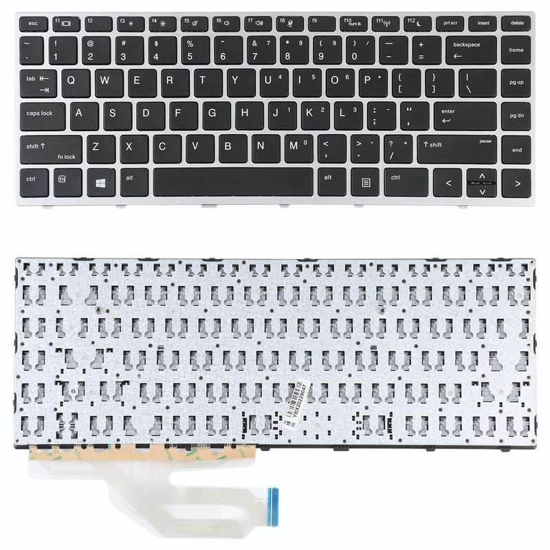 For HP Probook 430 G5 440 G45 445 G5 US Version Keyboard (Silver)