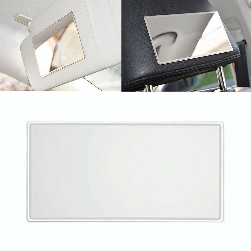 Portable Car Sunshade Makeup Mirror Stainless Steel Vanity Mirror, Size: 110 x 65mm