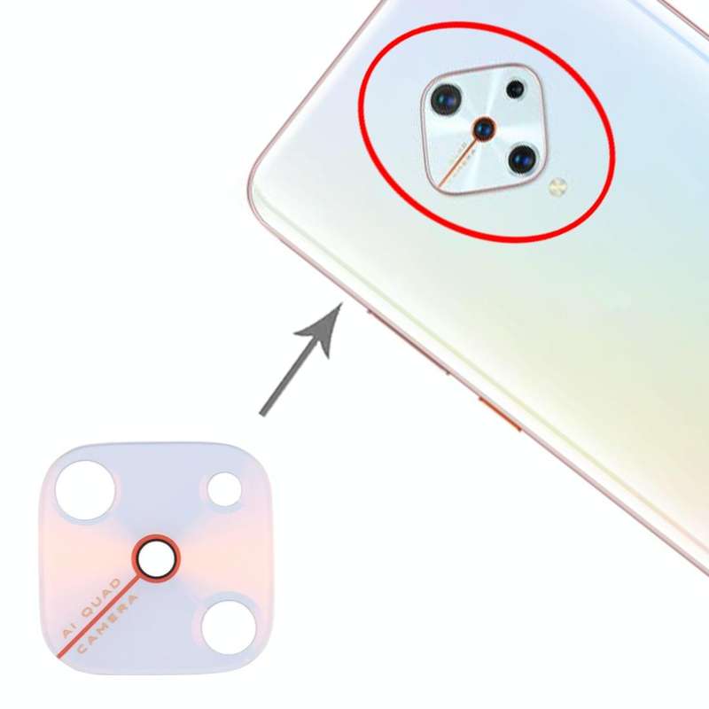 For Vivo Y9s 10pcs Back Camera Lens (White)