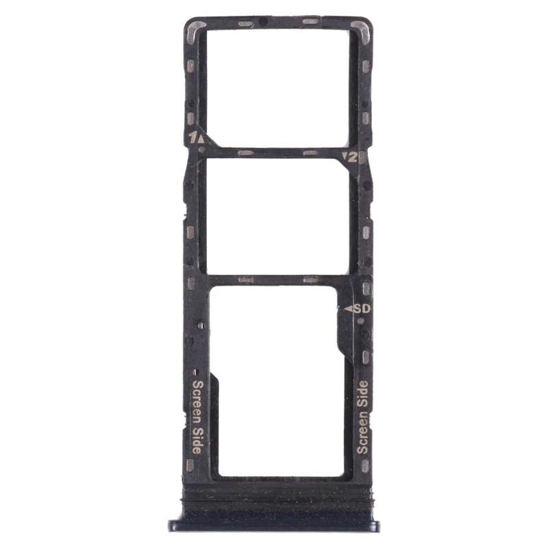 For Infinix Note 8i X683 SIM Card Tray + SIM Card Tray + Micro SD Card Tray (Blue)